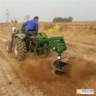 伊川县园林种植挖坑机机械 硬质冻土挖坑机图片 D树苗挖洞机