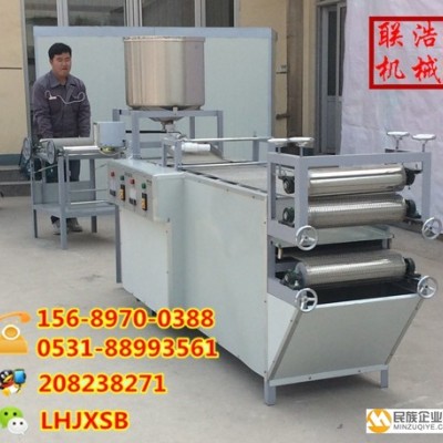 联浩机械 全自动豆腐皮机子生产厂家/联浩大型豆腐皮生产线价格 豆制品加工设备