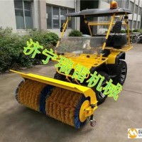 东阿县生产小区物业学校用扫雪机 滚刷式清雪机手推式铲雪机清雪瑞雷机械