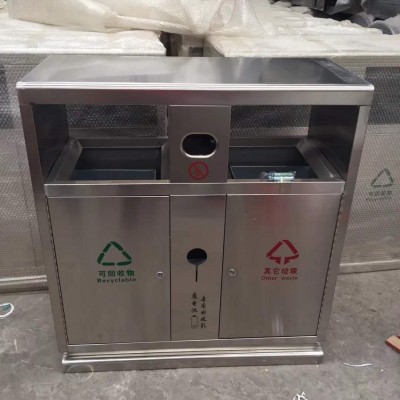 厂家直销不锈钢垃圾箱 户外环卫分类垃圾桶