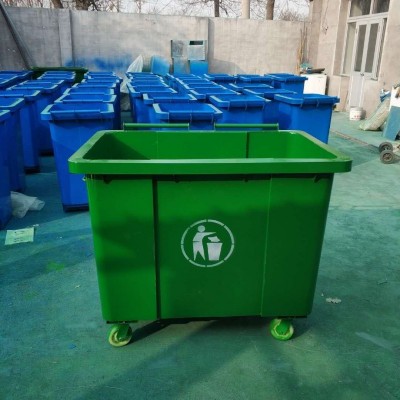 厂家直销 660升铁质垃圾桶 环卫垃圾箱 街道果壳箱