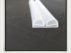 白色透明硅胶B型密实耐高温密封条