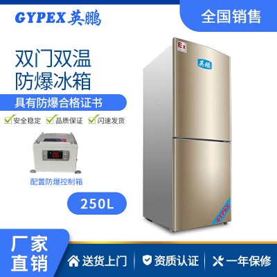 重庆纺织厂防爆冰箱-双门双温式 250L