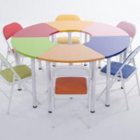 团体活动桌椅  （6色）GSWX-HDZY-6